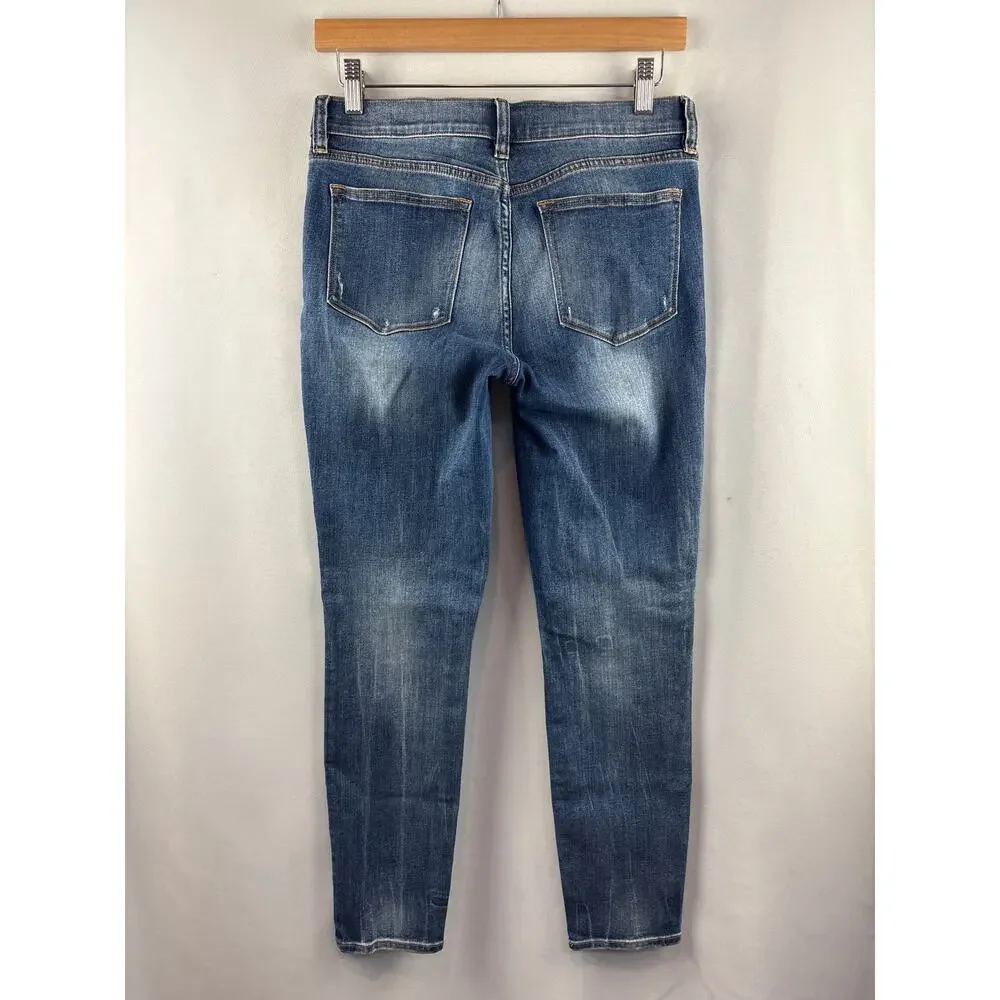 Women’s J.Crew Size 28 Medium Wash Blue Skinny Jeans